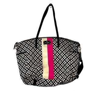 Kate SPADE New York Pink and Black Penn Place Adaira Baby Diaper tote bag